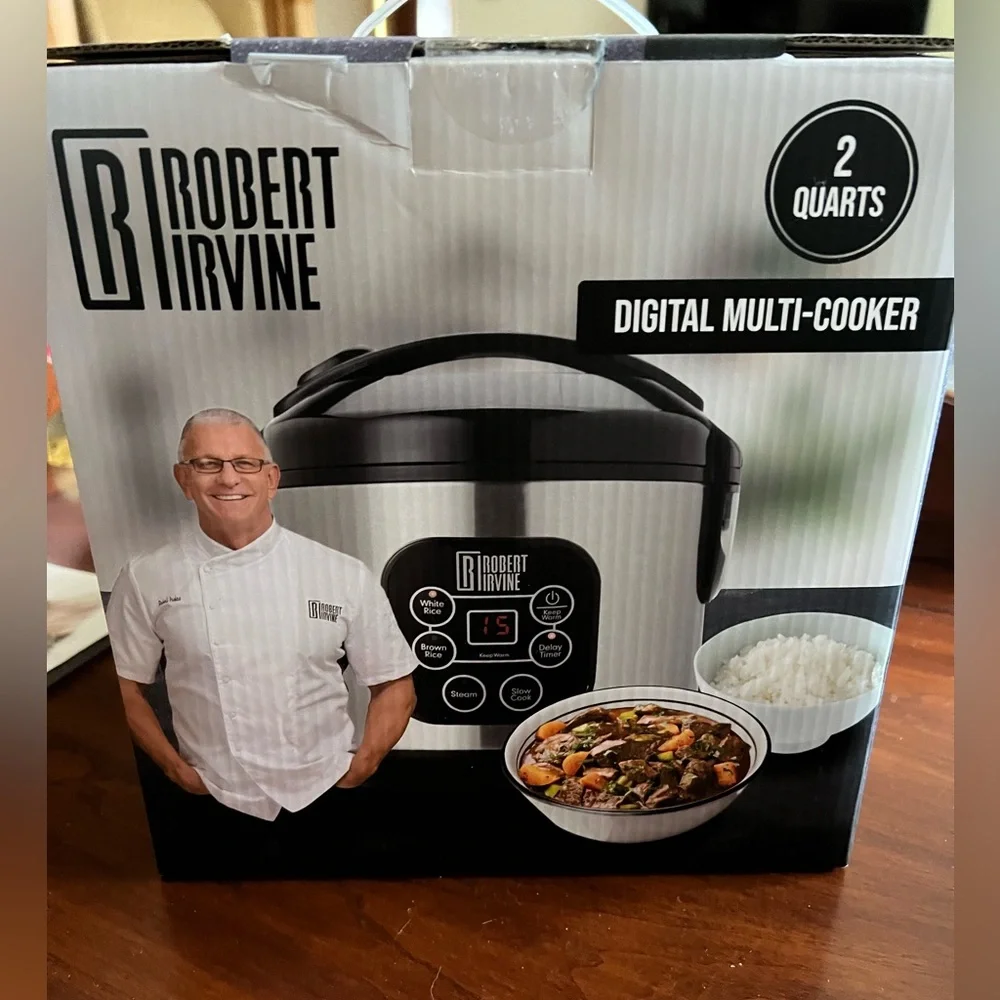 2-Quart Digital Multi-Cooker in Stainless Steel (Silver/Black)